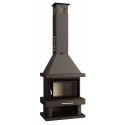 Chimenea de leña frontal doble combustión FM C-200
