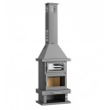 Chimenea de leña frontal doble combustión FM C-100-H