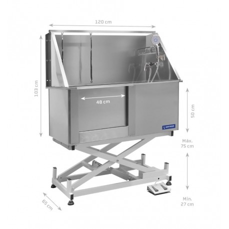 Bañera eléctrica lavado perros ARTERO INOX B3
