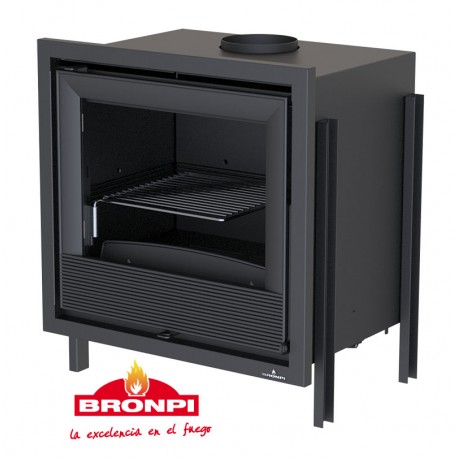 Insertable frontal de leña con turbina BRONPI SERIE PARIS 55