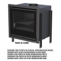 Insertable frontal de leña con turbina BRONPI SERIE PARIS 55