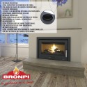 Insertable de leña con turbinas BRONPI RIOJA