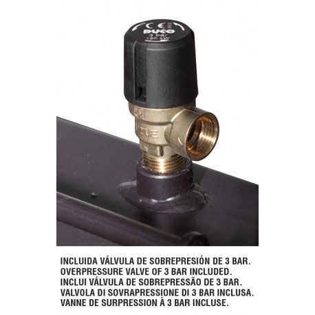 Caldera insertable de leña 21 Kw TECNO-HYDROBRONPI