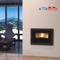 Insertable de pellets de 10 kw extraplano con carga superior BRONPI BRUNO SLIM