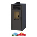Estufa de pellets 15 kw BRONPI ADEL  color negro
