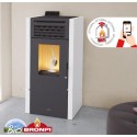Estufa de pellets 15 kw BRONPI ADEL  color marfil