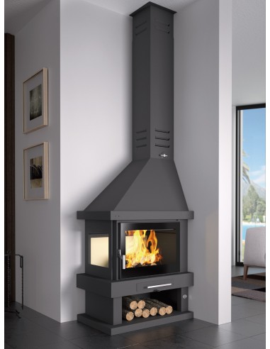 Chimenea de Leña de esquina 2 caras FM C-302 IK
