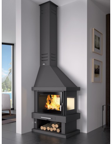 Chimenea de Leña de esquina 2 caras FM C-302 DK