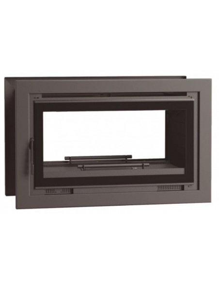 Insertable de leña 2 caras 2 puertas con turbina FM IT-102