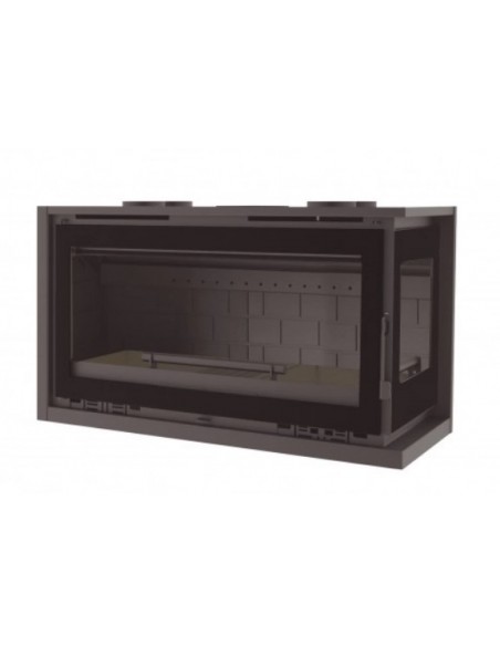 Insertable de leña de rincón con turbina FM IT-122 D FK