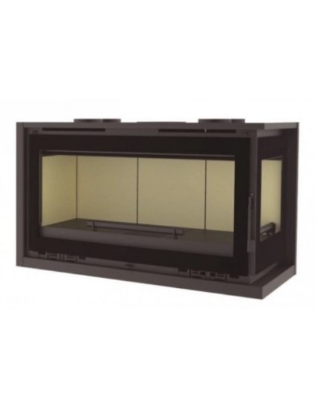 Insertable de leña de rincón con turbina FM IT-122 D/I