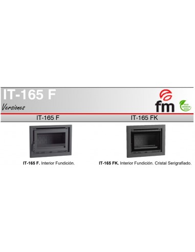 Insertable de leña con turbina FM IT-165