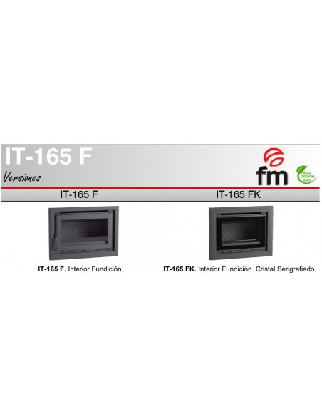 Insertable de leña con turbina FM IT-165
