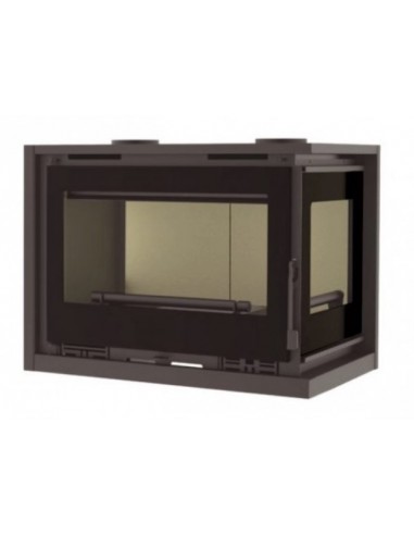 Insertable de leña de rincón con turbina FM IT-182 DK