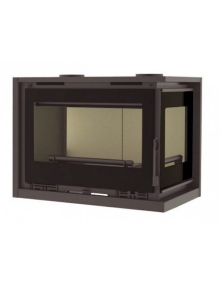 Insertable de leña de rincón con turbina FM IT-182 DK