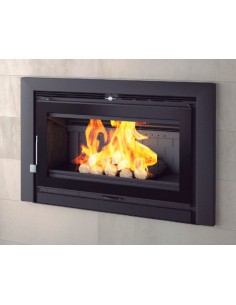 Insertable de leña panorámico triple combustión y cristal serigrafiado FM IZ-100 FK