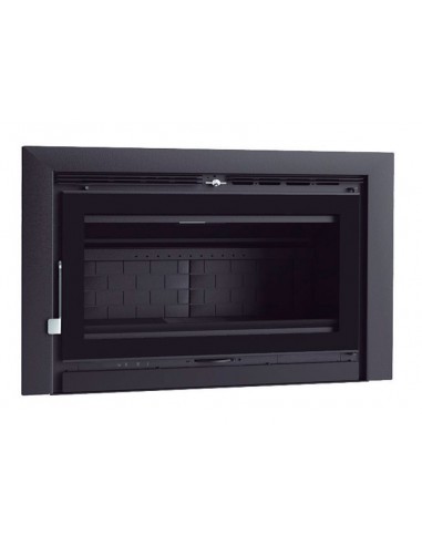 Insertable de leña panorámico triple combustión y cristal serigrafiado FM IZ-100 FK
