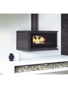 Estufa de leña para colgar con 2 ventiladores FM M-180 FK