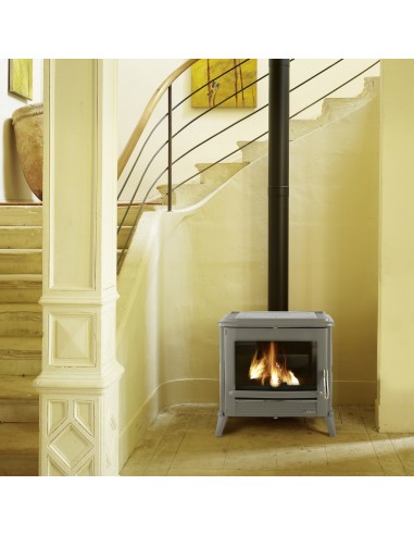 Estufa de leña de hierro INVICTA MODENA ESMALTADA L6175-45
