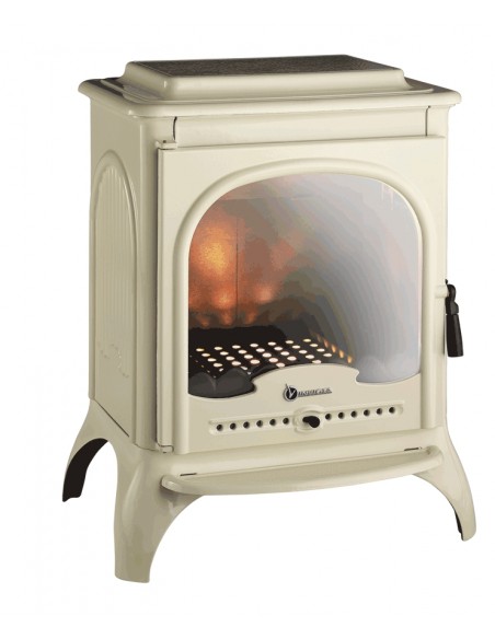 Estufa de hierro fundido INVICTA SEVILLE 2 ESMALTADA marfil L6192-46