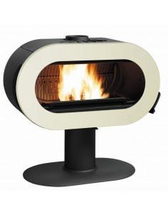 Estufa de hierro fundido INVICTA FIFTY SOBRE PIE ESMALTADA marfil L6480-46