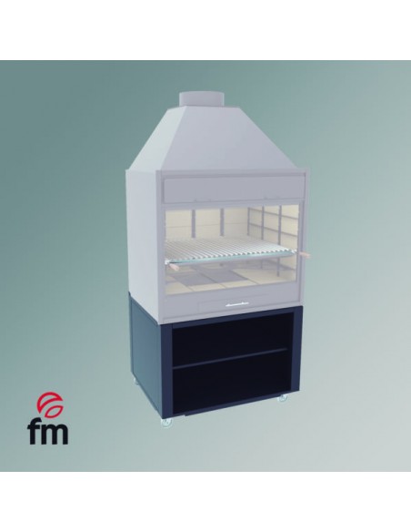 Mueble soporte con ruedas FM para barbacoa FM modelo BF-90