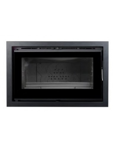 Insertable de leña con puerta de cristal SALGUEDA SAPHIRE 900 E965 negro