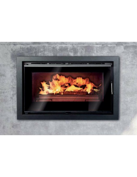 Insertable de leña con puerta de cristal SALGUEDA SAPHIRE 900 E965 negro