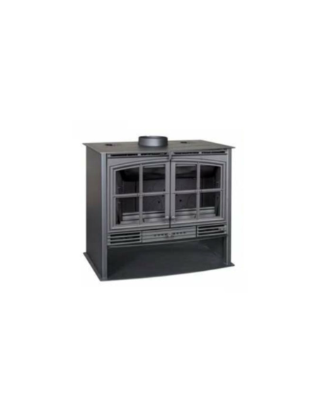 Estufa de leña con 2 puertas de fundición SALGUEDA ATHIRA SAPHIRE 2P 800 AT061 fundición