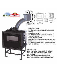 Base con patas regulables para Insert Hybrid Bronpi BIH