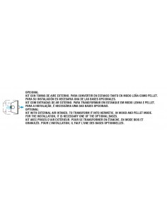 Kit con toma de aire externo para Insert Hybrid Bronpi KIT-AIR-7