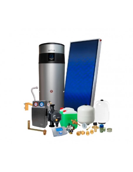 Kit solar térmico SOLIUS N° 1 ECOTANK SILVER 200 L + SUPERSOL XL KS1ES200XL