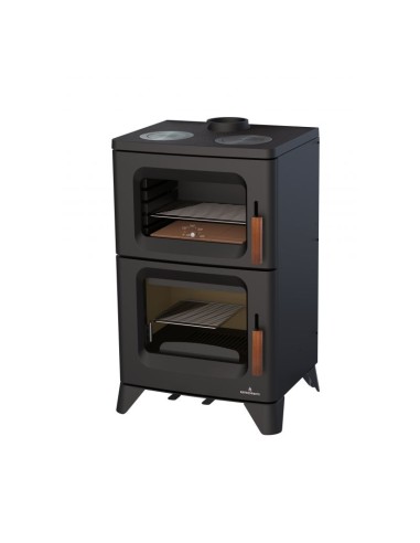 Estufa de leña con horno y cocina HILTON C