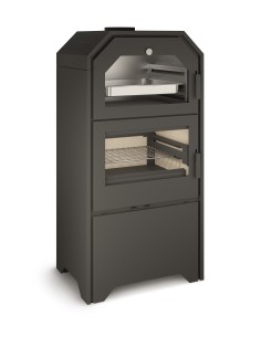 Horno de leña visto con leñero FERLUX FORNO 60