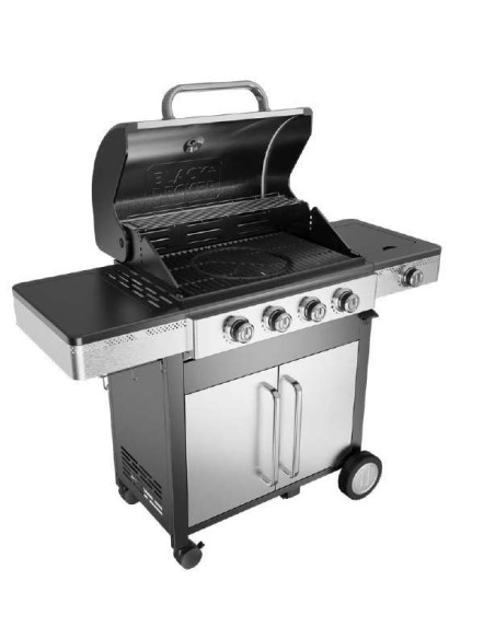 BLACK+DECKER BXOG16550E barbacoa de gas con 4 quemadores + 1