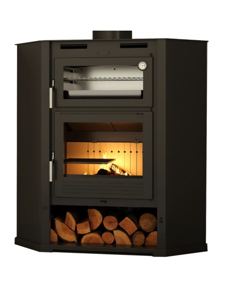 FM M-107 RT Eck-Holzofen mit Backofen
